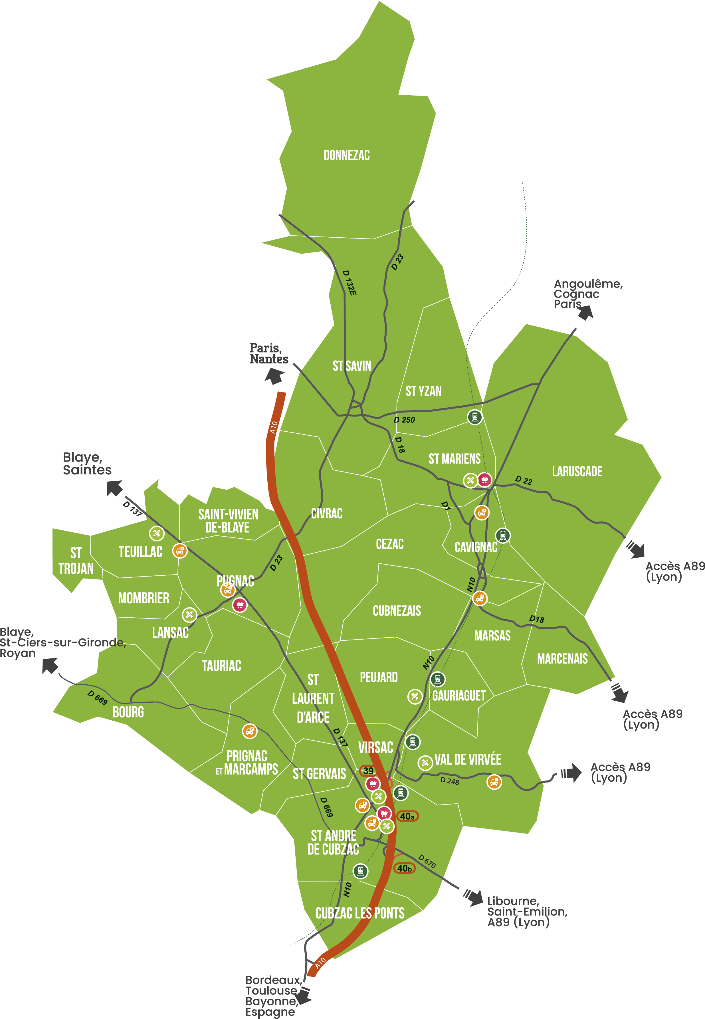 carte-scot-cubaguais nord gironde